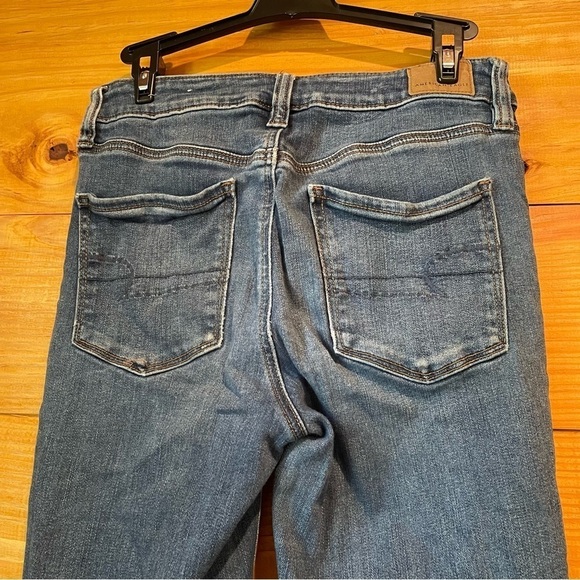American Eagle Outfitters Next Level Stretch High Rise Jegging Jeans 8 Long - Picture 4 of 12